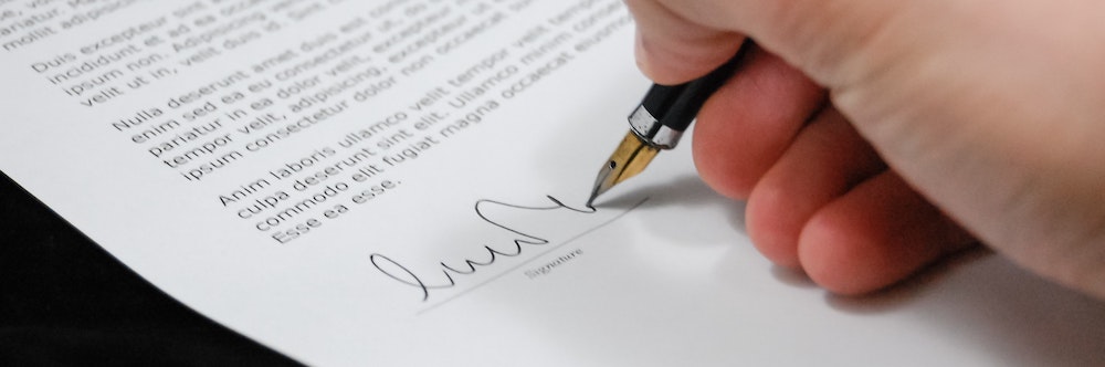 Signature du compromis d'un achat immobilier